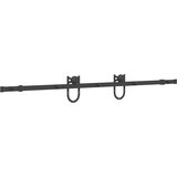 vidaXL Komplet opreme za drsna vrata 183 cm jeklo črne barve | Shoptok.si