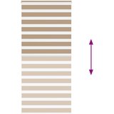 Zebra zavjesa Pješčano smeđa 105x200 cm Širina tkanine 100,9 cm Poliester | Shoptok.si