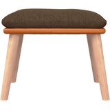  Tabure smeđi 45x29,5x35 cm od tkanine i umjetne kože | Shoptok.si