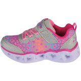 Skechers Heart Lights Untamed Hearts Srebrna | shoptok.hr
