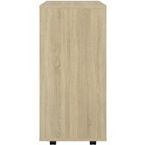 vidaXL Omarica na kolesih sonoma hrast 60x35x75 cm iverna plošča | Shoptok.si