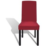 vidaXL Rastezljive navlake za stolice 6 kom bordo | shoptok.hr