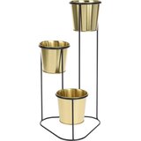  SAKSIJE NA STALKU 3/1 METALNE ZLATNE | Eponuda.ba