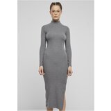 Urban Classics Women's ribbed turtleneck dress gray | ePonuda.com