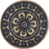  Ručno rađeni tabure plavi 45 x 30 cm od jute | Eponuda.com