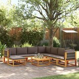 vidaXL 9-dijelna set vrtnih sofa s jastucima masivno bagremovo drvo | shoptok.hr