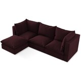 Makamii Bordo rdeča kotna sedežna garnitura (levi kot/z ležalnikom) Manao – | Shoptok.si