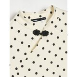 Sinsay Pamučna bluza s ukrasnim prorezom na izrezu | shoptok.hr