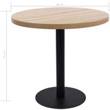 Bistro miza svetlo rjava 80 cm mediapan, (20711209) | Shoptok.si