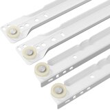  Klizač za ladice 12 pcs Bijelo 300 mm Čelik | shoptok.hr