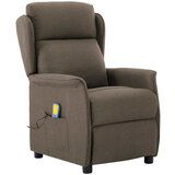 vidaXL Masažni stol z blazino Taupe 67.5 x 93.5 x 101.5 cm blago Cene