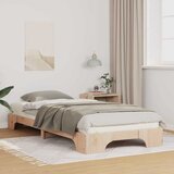  Krevetna konstrukcija Smeđa 90 x 220 cm Čvrsto borovo drvo | Eponuda.ba