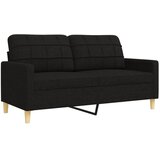  2-dijelni set sofa crni od tkanine | shoptok.hr