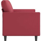  Dvosjed od tkanine crvena boja vina 140 cm umjetne kože | shoptok.hr