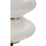 Mauro Ferretti Bela/črna stoječa svetilka s steklenim senčilom (višina 168 cm) Vintage – | Shoptok.si