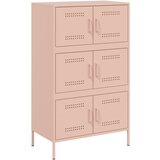  The Living Store Visoka omara roza 68x39x113 cm jeklo - Visoka Omara, (21496165) | Shoptok.si