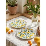 Sinsay Keramički tanjuri s motivom limuna 2 pack | shoptok.hr