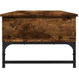  Stolić za kavu boja hrasta 100 x 50 x 35 cm od drva i metala | shoptok.hr