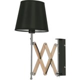 Candellux mito zidna lampa hrom 1X40W E27 crna abažur | Eponuda.com