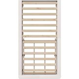 Konstrukcija postelje Bela 75 x 190 cm Masivno borovo les, (5000121588) | Shoptok.si