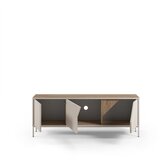 Marckeric Krem/u prirodnoj boji komoda u dekoru hrasta 150x55x35 cm Lilou – | shoptok.hr