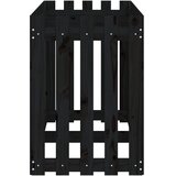  Povišena vrtna gredica crna 150 x 50 x 70 cm masivna borovina | shoptok.hr