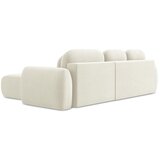 Makamii Bež sklopiva/s prostorom za odlaganje kutna garnitura od bouclé tkanine (s desnim kutom/s ležaljkom) Pele – | shoptok.hr