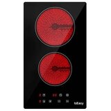 IsEasy T2V-01M – Ugradbena staklokeramička ploča za kuhanje s 2 zone, 3000 W, upravljanje na dodir, 30 cm, crna | shoptok.hr