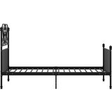  Za krevet crni metalni 100 x 200 cm | shoptok.hr