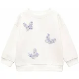 MANGO KIDS Sweater majica 'Flyb' svijetloplava / bijela