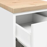 Garažni ormar za odlaganje bijeli 30x51x85 cm masivne borovine | shoptok.hr