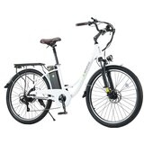 ISINWHEEL Klasično električno kolo U2 - 26" - 350W 36V 13Ah - Vožnja na delo - Bela, (21960241) Cene