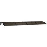 Maison Chic Nadstrešek - Senčniki za vrata črn 400x100 cm polikarbonat, (22039679) | Shoptok.si
