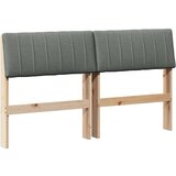  Tapecirani uzglavlje Tamno siva 140 cm Čvrsto borovo drvo | shoptok.hr
