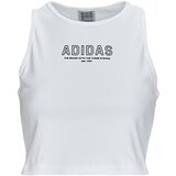 Adidas Majice s kratkimi rokavi Crop Top WHITE Bela | Shoptok.si