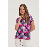 Marisse Patterned Fuchsia Blouse Cene