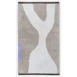 belo-bež pralna bombažna preproga 50x80 cm figura –