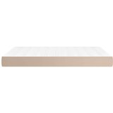  Madrac s oprugama boja cappuccina 140x190x20 cm umjetne kože | shoptok.hr