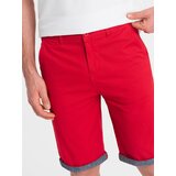 Ombre Men's chinos shorts with denim trim Cijene