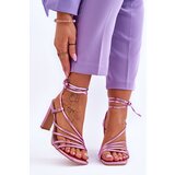 FJ1 Fashionable Heeled Sandals Pink Tessoro Cijene