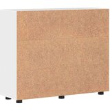 vidaXL Strani šal s polico Bela z visokim sijajem 55.5 x 29 x 100 cm | Shoptok.si