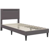  Okvir za krevet Siva 90 x 190 cm Umjetna koža - Siva 90 x 190 cm | shoptok.hr