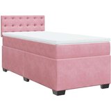 Box spring krevet s madracem ružičasti 90x200 cm baršunasti | shoptok.hr