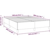  s oprugama i madracem krem 140x200 cm od tkanine | shoptok.hr