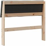  Tapecirani uzglavlje Tamno siva 90 cm Čvrsto borovo drvo | shoptok.hr