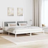  Okvir za krevet Svijetlo siva 200 x 200 cm tkanina | shoptok.hr