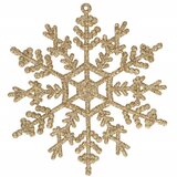 springos set božićnih ukrasa “Snježne pahulje”, 12 cm, 3 kom, zlatne | shoptok.hr