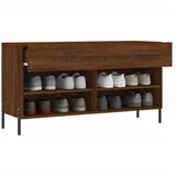  Klupa za cipele smeđa boja hrasta 102x35x55cm konstruirano drvo | shoptok.hr