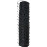 vidaXL Šesterokotna ograja siva 0,8x50 m jeklo | Shoptok.si