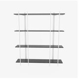Hanah home polica za knjige moss - marblee, white blackwhite bookshelf | Eponuda.com